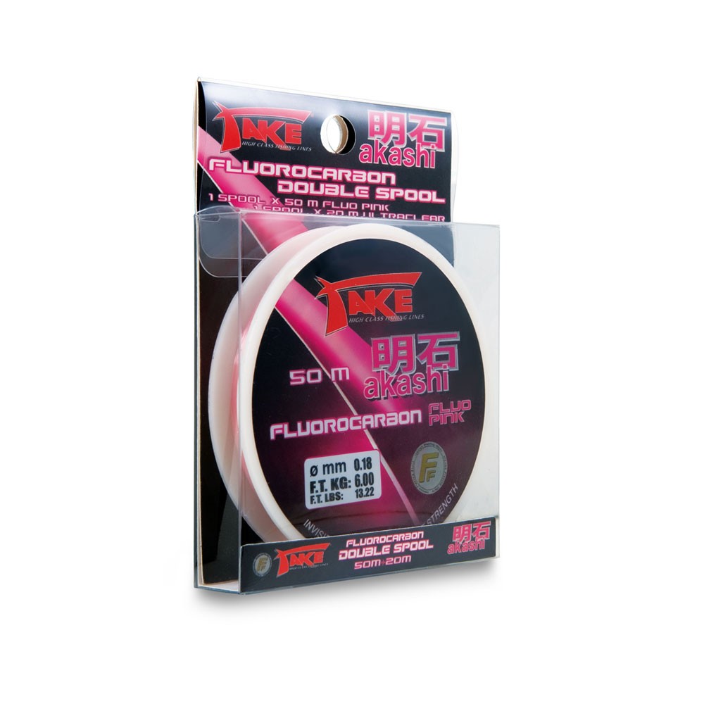 Πετονιά Fluorocarbon TAKE Akashi  Double Spool 50+20mt image