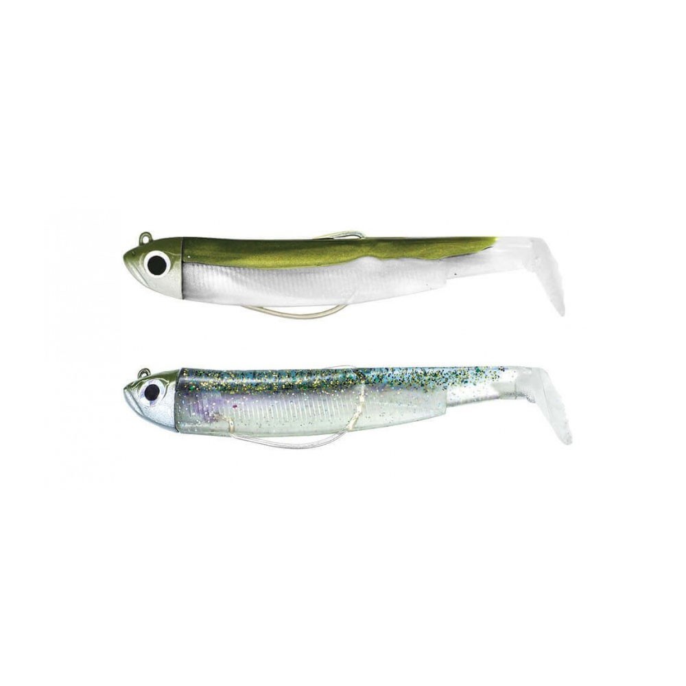 FIIISH BLACK MINNOW N.1 DOUBLE COMBO 3G KHAKI-GHOST MINNOW BM758 image