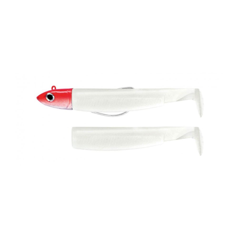 FIIISH BLACK MINNOW N.1 COMBO 6G WHITE RED HEAD BM494 image