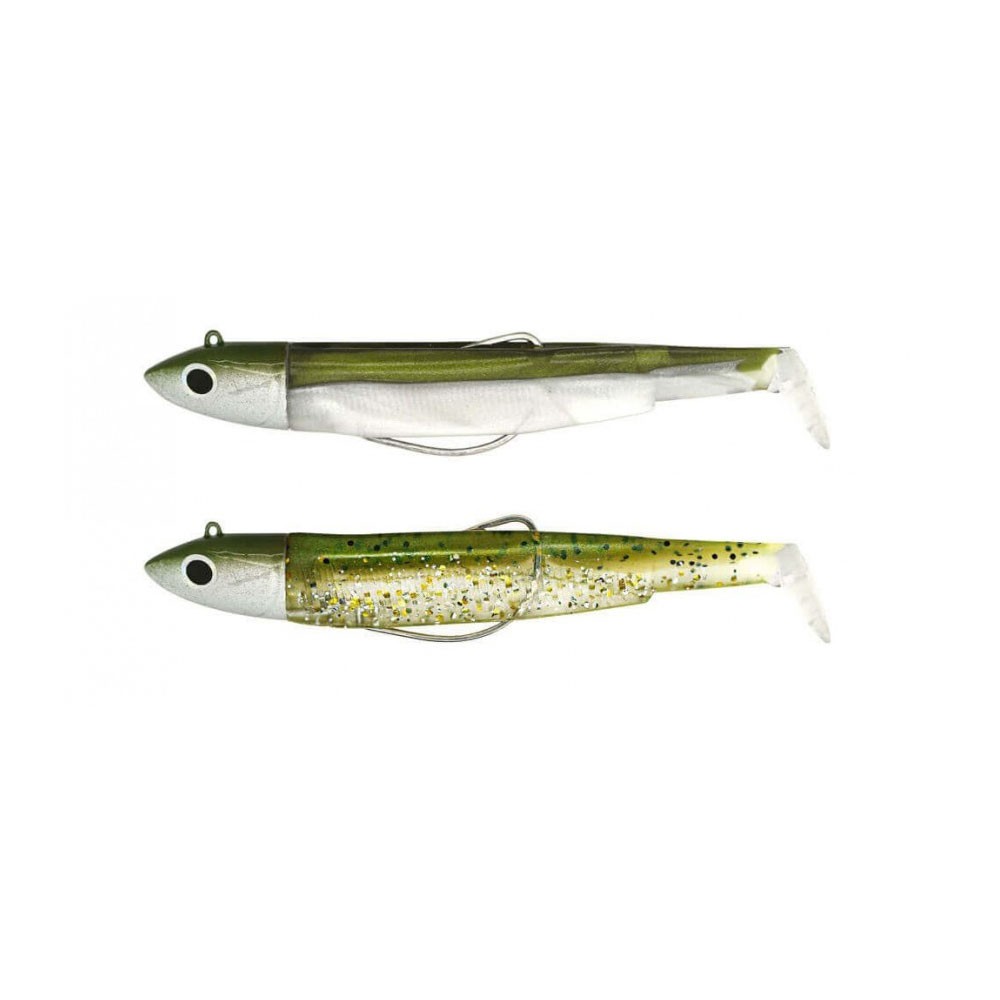 FIIISH BLACK MINNOW N.1 DOUBLE COMBO 6G KHAKI-KHAKI GLITTER BM759 image