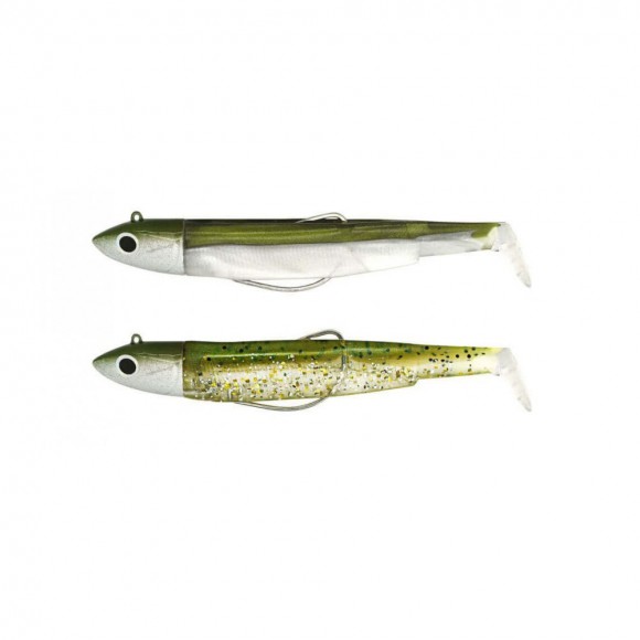 FIIISH BLACK MINNOW N.1 DOUBLE COMBO 6G KHAKI-KHAKI GLITTER BM759 main image