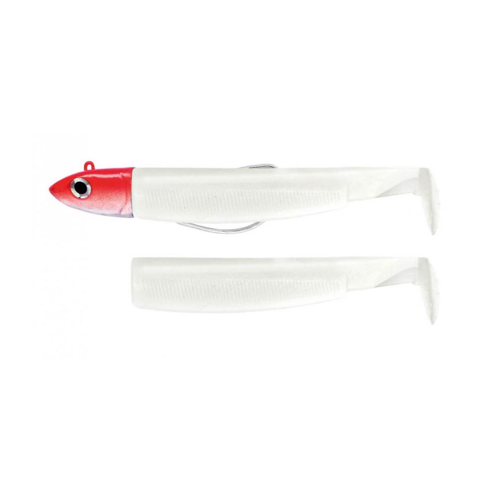 FIIISH BLACK MINNOW N.2 COMBO 10G WHITE RED HEAD BM497 image