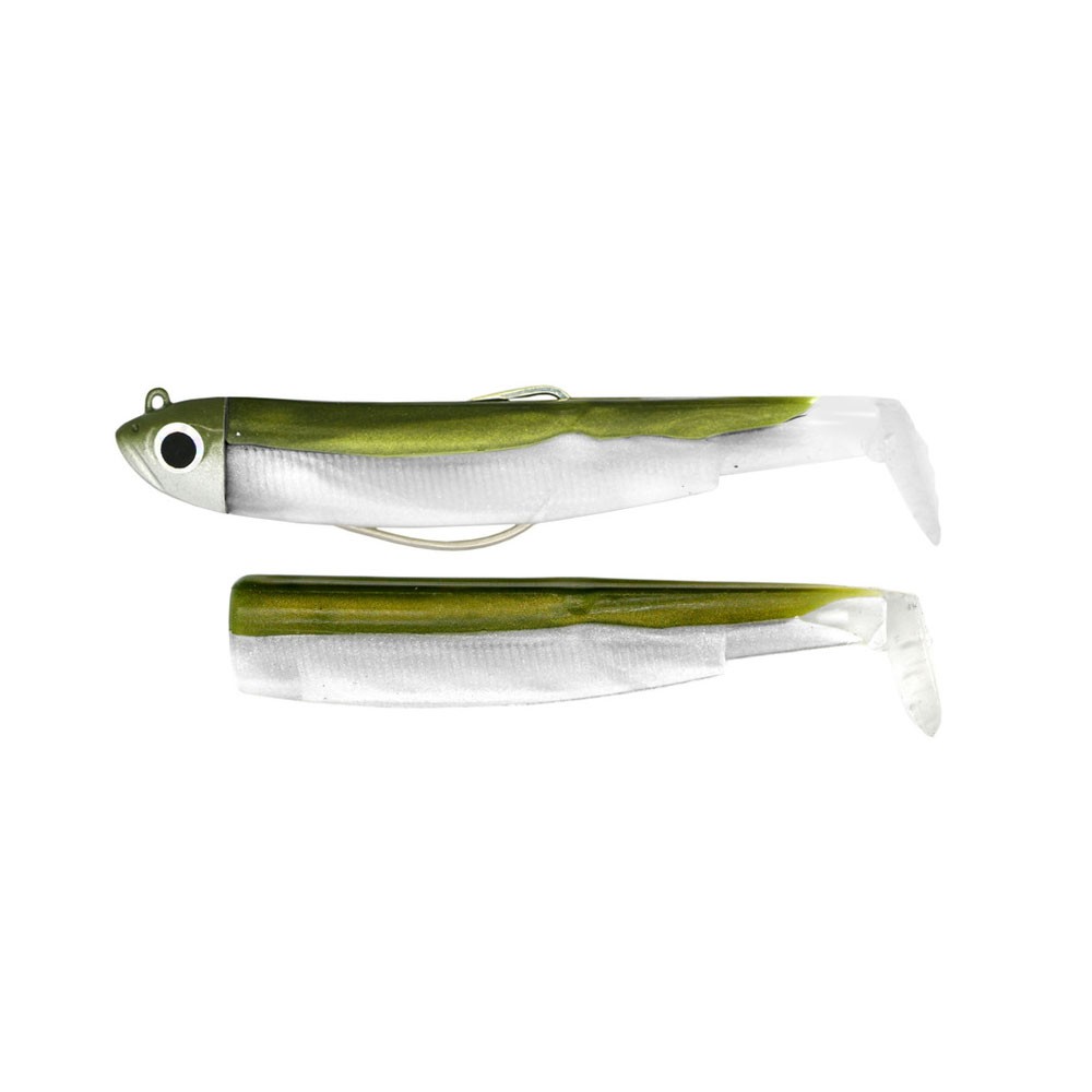 Fiiish schwarz Minnow Combo 120/no3-Ufer 12g-KHAKI-bm194 