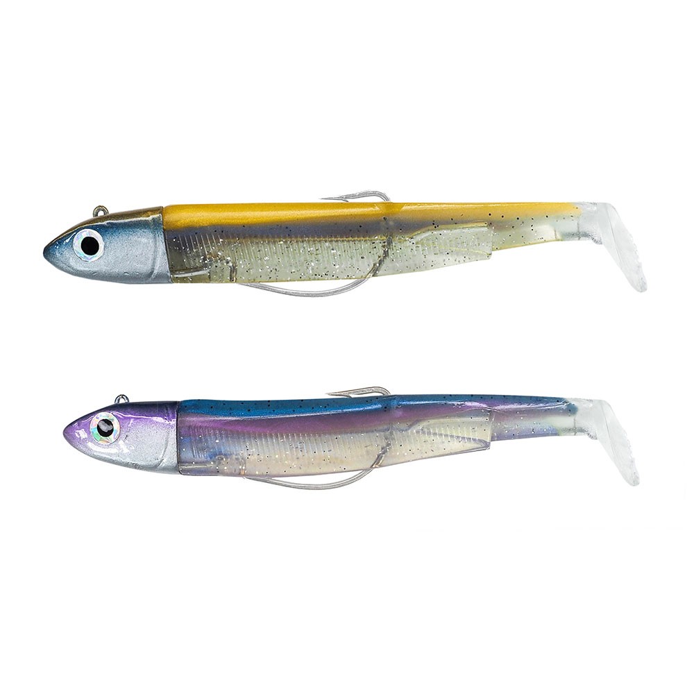 FIIISH BLACK MINNOW N.3 DOUBLE COMBO 25GR GOLD BLEU RAINBOW BM783 image