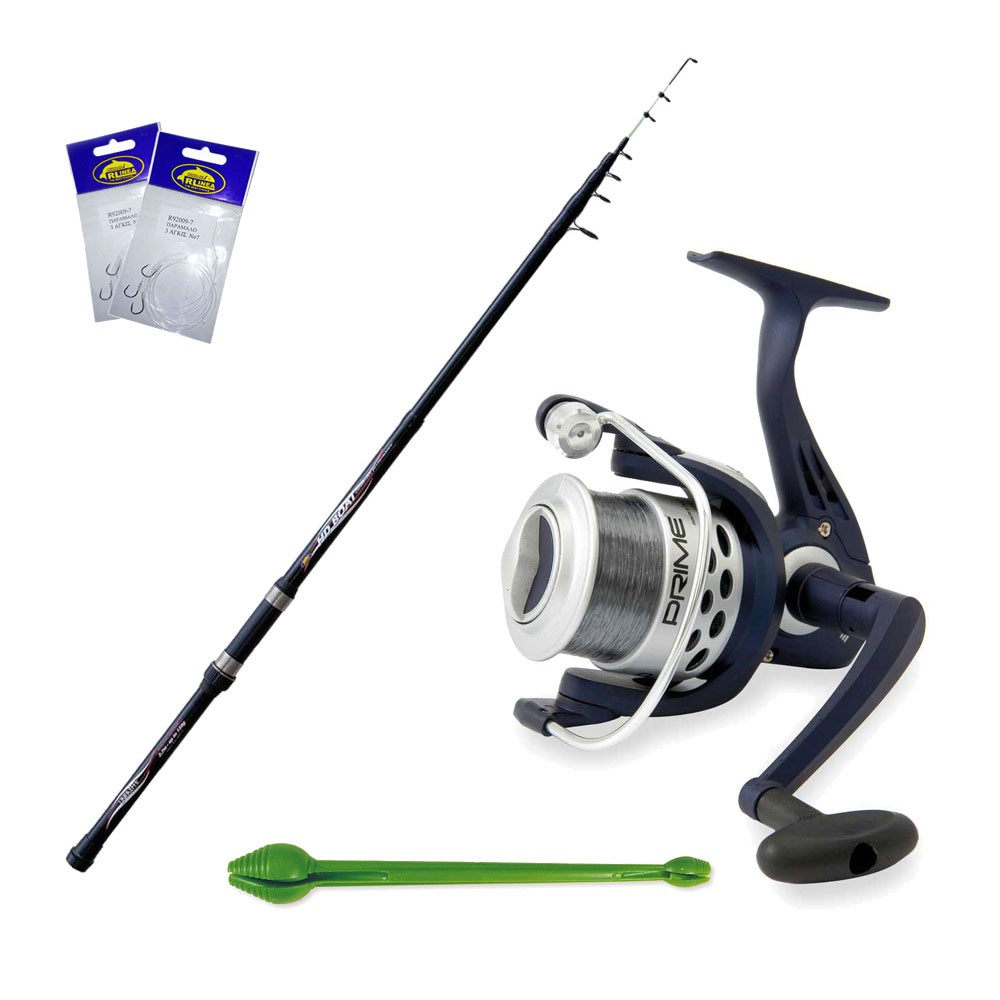 Καλάμι HD BOAT 2.40 + Μηχανισμός VIGOR PRIME 40 + Πετονιά + 2 Αρματωσιές + Απαγκιστρωτής image