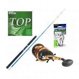 Καλάμι MAXIMO 10-30 lbs + Μηχανισμός  SCORPIO + Νήμα TOP ONE + Αγκίστρια OWNER image