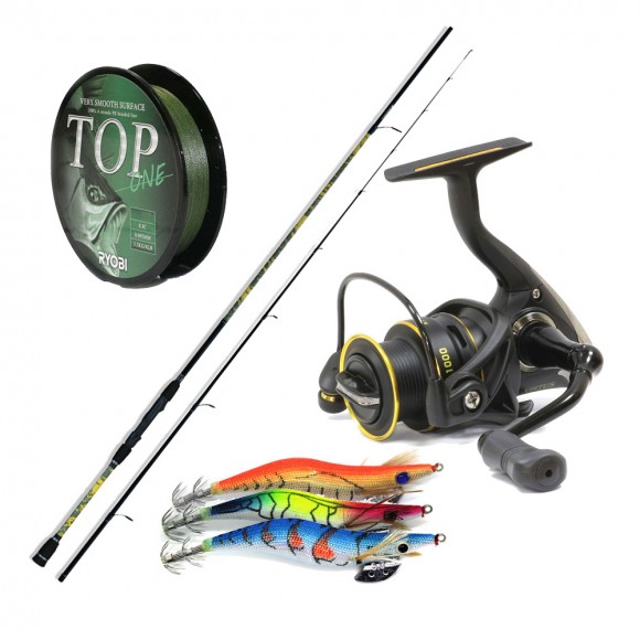 Καλάμι MAVERICK 2.70mt + Μηχανισμός RYOBI VIRTUS 2000 + Νήμα + 3 Καλαμαριέρες main image