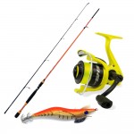 Καλάμι spinning SH1400 10-35 gr+ μηχανισμός SK3 20 + Πετονιά + Καλαμαριέρα image - 0