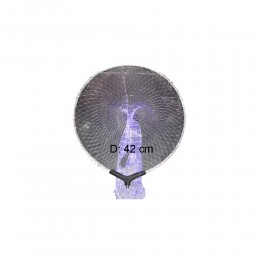 Απόχη αλουμινίου διαμέτρου 42cm inox βίδα δίχτυ 20mm (αόρατο) AB2.D της TIXI image