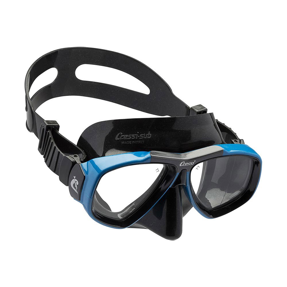 Μάσκα σιλικόνης CRESSI FOCUS Black/Frame Blue  image