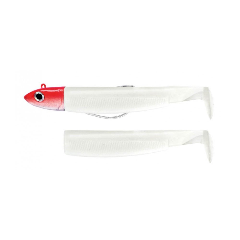 FIIISH BLACK MINNOW N.4 COMBO 40g WHITE RED HEAD BM1334 image