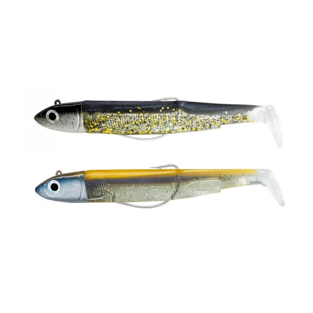 FIIISH BLACK MINNOW N.4 DOUBLE COMBO 40g BLACK-GOLD BLUE BM1337 image