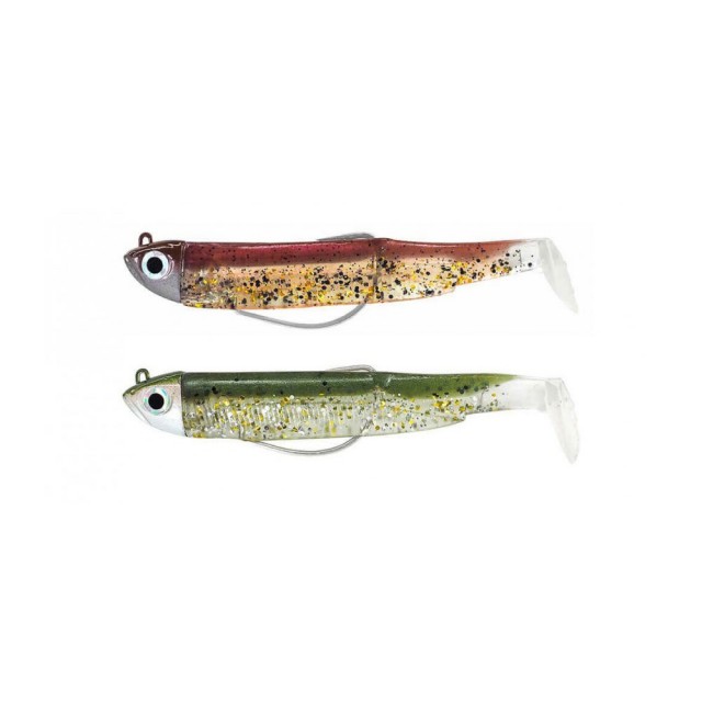 FIIISH BLACK MINNOW N.1 DOUBLE COMBO 3G WINE GLITTER-KHAKI GLITTER BM904 main image