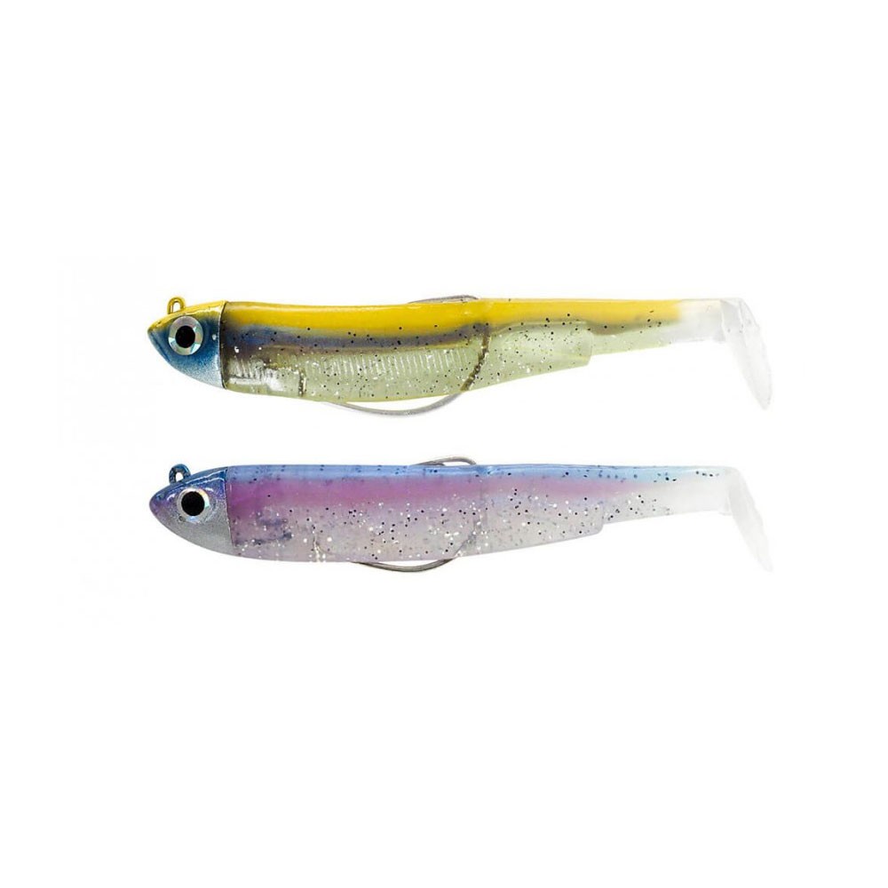 FIIISH BLACK MINNOW N.2 DOUBLE COMBO 5g RAINBOW-GOLD BLUE BM918 image