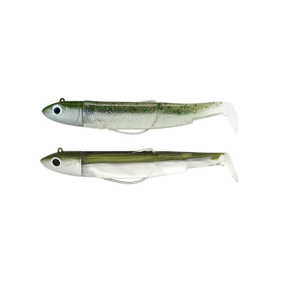 FIIISH BLACK MINNOW N.2 DOUBLE COMBO 10g KHAKI-GHOST MINNOW BM3012 image