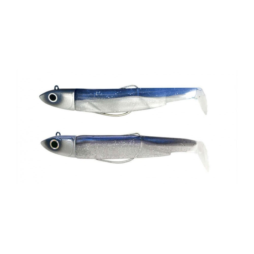 FIIISH BLACK MINNOW N.3 DOUBLE COMBO 25gr BLUE ELECTRIC BLUE BM1411 image