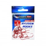 Αγκίστρι Ryusen με παλέτα OCEANIC 4207F RED (20pcs) image - 0