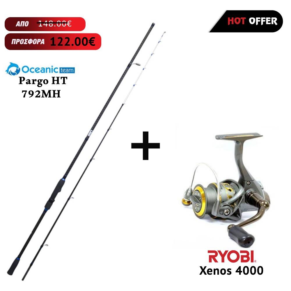 Combo Tenya OCEANIC PARGO HT 792MH 15-80gr + RYOBI XENOS 4000 image