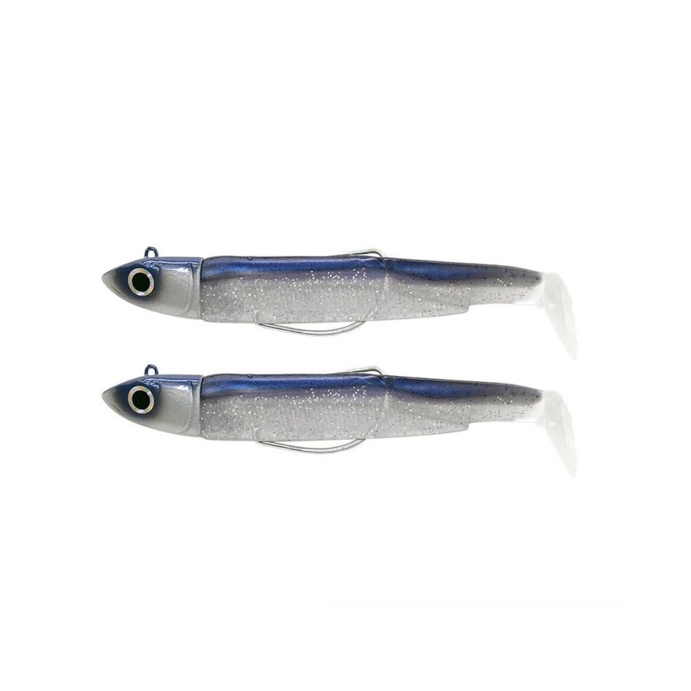 FIIISH BLACK MINNOW N.2 DOUBLE COMBO 10g BLUE-ELECTRIC BLUE BM3011 image