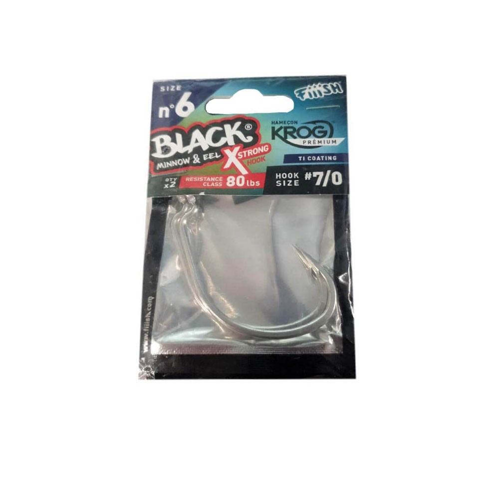 ΑΓΚΙΣΤΡΙA FIIISH BLACK MINNOW N.6 X-STRONG 80LBS BM1611 2τμχ image