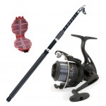 Καλάμι VIGOR HARDCORE 100-200gr 2.40 + μηχανισμός VIGOR SILK EVOLUTION 40 + Πετονιά + Κουτί αποθήκευσης image - 0