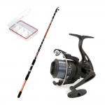 Combo Heavy Duty 2.40m: Καλάμι Vigor Hard Core 100-200g + Μηχανισμός Vigor Silk 40 + Πετονιά image - 0