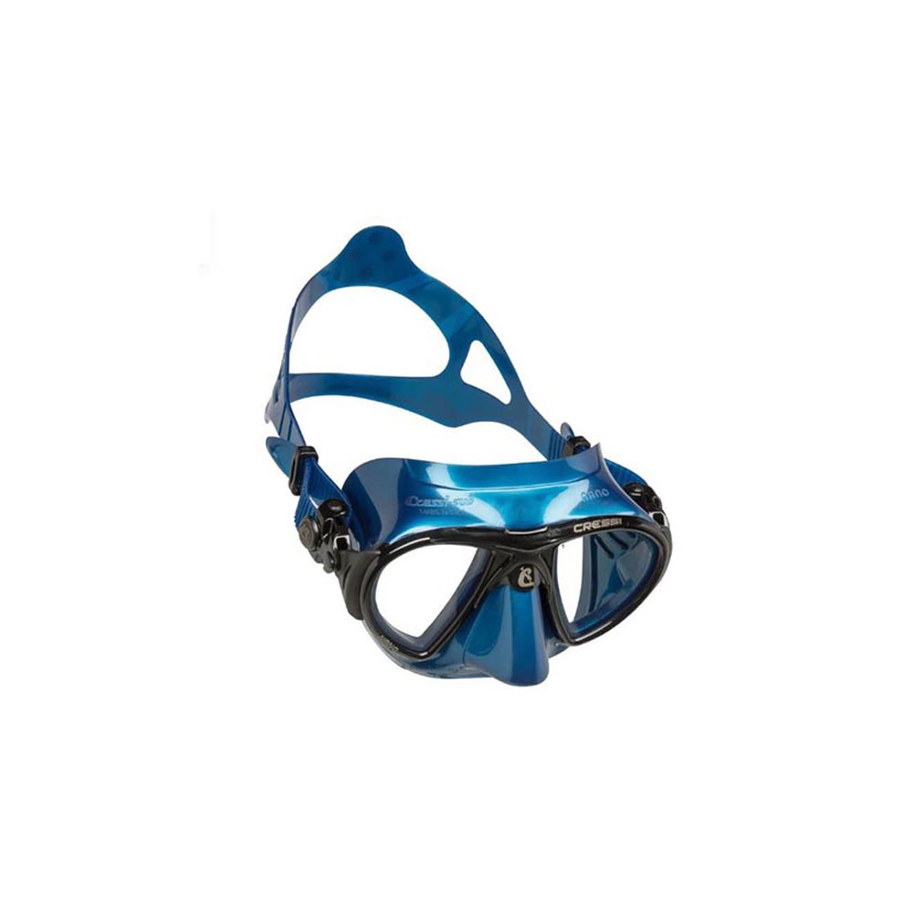 Μάσκα σιλικόνης CRESSI NANO Blue Silver/Frame Black image