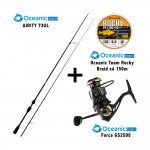 Καλάμι OCEANIC AIRITY 73UL + Μηχανισμός FORCE GS2500 + Νήμα ROCKY BRAID 150m image - 0