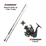 Καλάμι ROBINSON MAVERICK ZANDER JIG 2.70m 8-42gr + Μηχανισμός ROBINSON FROG 253 image - 0