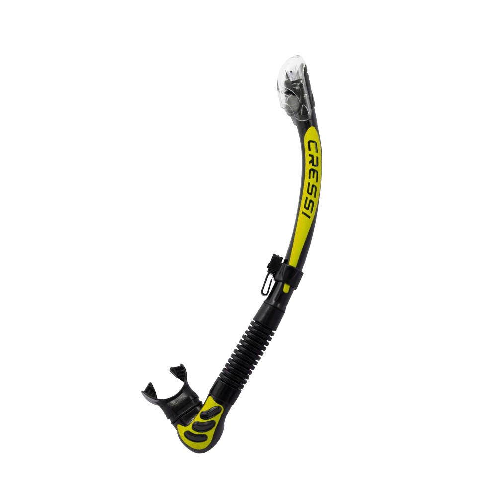 Αναπνευστήρας σιλικόνης CRESSI ALPHA ULTRA DRY Black/Yellow image