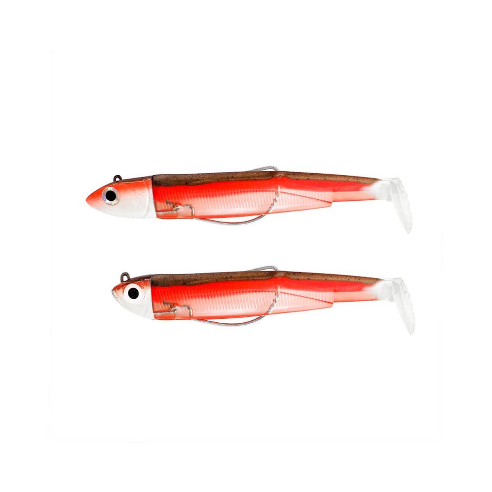 ΣΙΛΙΚΟΝΗ FIIISH BLACK MINNOW No 1 DOUBLE COMBO 3G & 6G RED PEPPER BM1300 image
