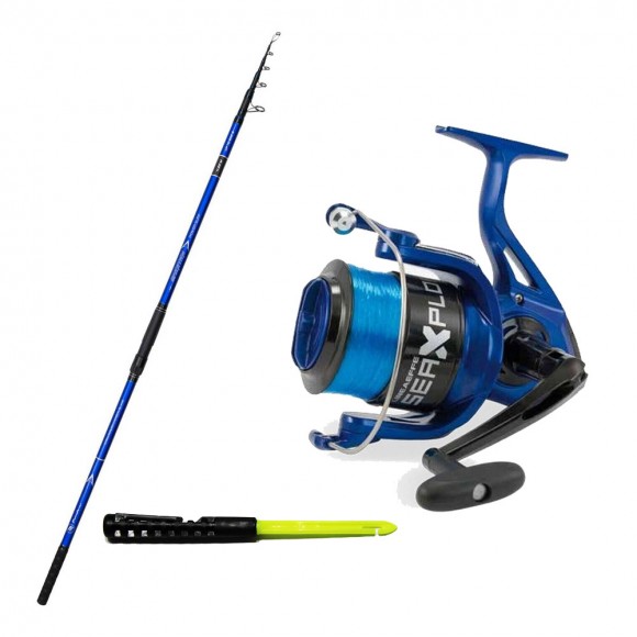 Καλάμι FISHING FERRARI SPARTAN 4.20m 200g + Μηχανισμός SEA EXPLORER 70 + Πετονιά + Απαγκιστρωτής main image