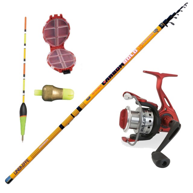 Καλάμι LINEAEFFE CARBON BOLO 4.00m & Μηχανισμός BULLET 10 FD + Φελλός + Βυθομετρητής + Κουτί Αποθήκευσης main image