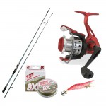 Combo Full Action: Καλάμι GT Spinning + Μηχανισμός Bullet 20 + Νήμα SERT 8X + Καλαμαριέρα image - 0