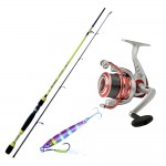 Combo Spinning: Καλάμι Shizuka SH1400 1.80m & Μηχανισμός Vigor Boost 30 FD + Πετονιά + Πλάνος image - 0