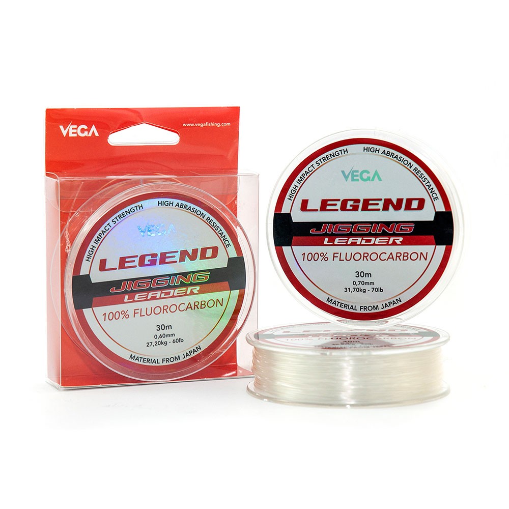 Παράμαλλο VEGA LEGEND JIGGING Leader Fluorocarbon 30m 0.70mm image