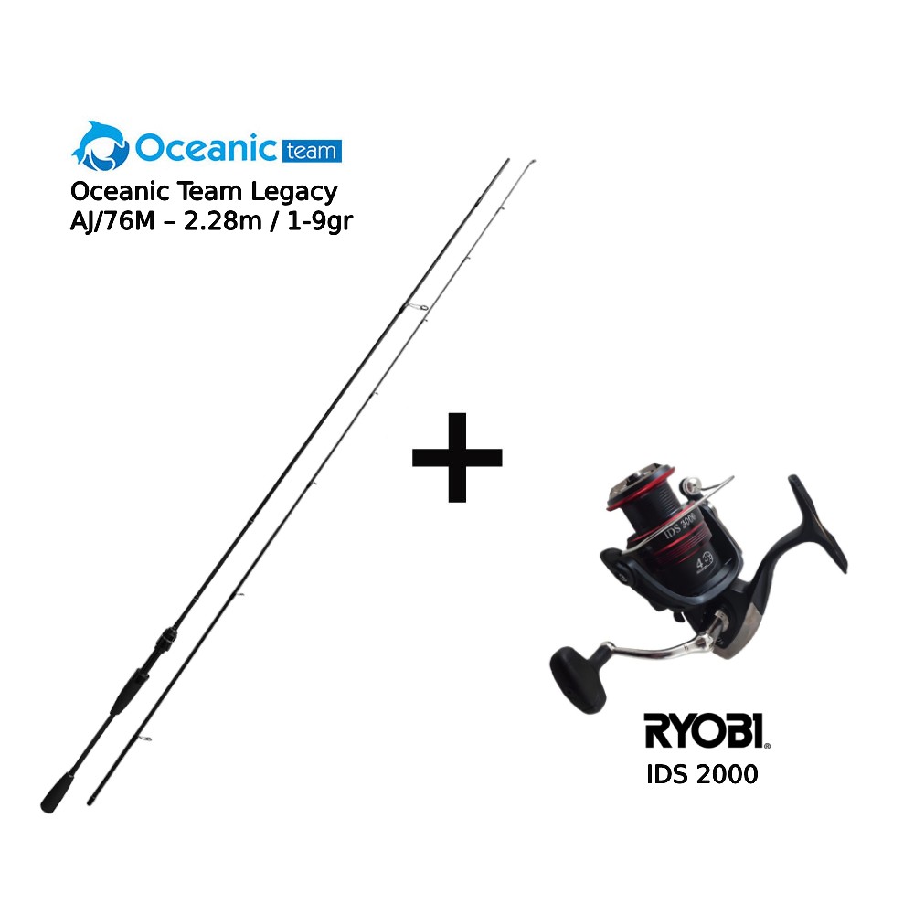 Combo LRF: Καλάμι OCEANIC LEGACY 2.28m 1-9gr + Μηχανισμός RYOBI IDS 2000 image