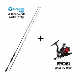 Combo LRF:  Καλάμι OCEANIC LEGACY 2.28m 1-9gr + Μηχανισμός RYOBI SMAP 1000 RG image