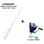 Combo LRF: Καλάμι ROBINSON PLATINUM 2.10 5-15gr + Μηχανισμός OCEANIC POSEIDON 1500LW image - 0
