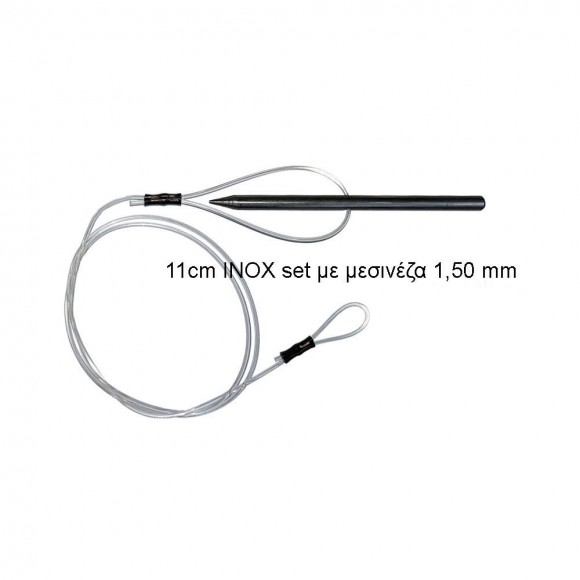 Ψαροβελόνα TIXI ανοξείδωτη 6mm 11cm σετ με πετονιά main image
