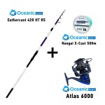 Σετ Surf Casting Oceanic EatherCast 420 HT R5 + Oceanic Atlas 6000 + Nangai X- CAST 500m image - 0